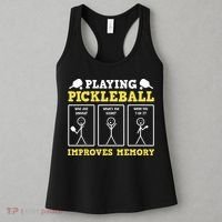 Playing Pickleball Improves Memory Dink Funny Pickleball Women's Tank Top thumb 3