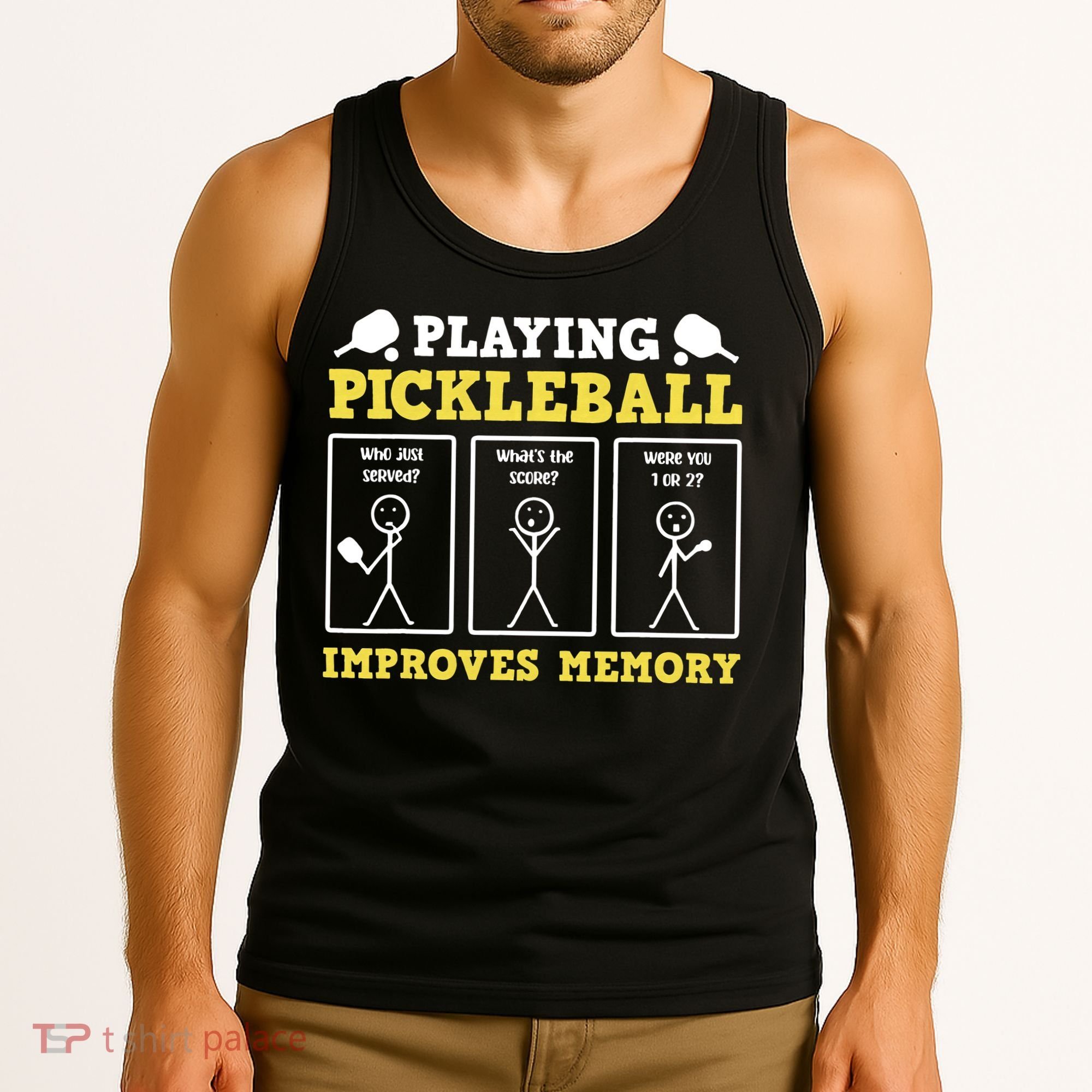 Playing Pickleball Improves Memory Dink Funny Pickleball Tank Top