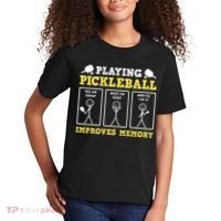 Playing Pickleball Improves Memory Dink Funny Pickleball Kids T-Shirt thumb 2