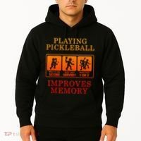 Playing Pickleball Improves Memory Love Pickleball Gift Hoodie thumb 2
