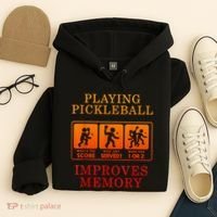 Playing Pickleball Improves Memory Love Pickleball Gift Hoodie thumb 4