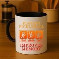 Playing Pickleball Improves Memory Love Pickleball Gift Coffee Mug thumb 4