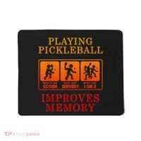 Playing Pickleball Improves Memory Love Pickleball Gift Mousepad thumb 0