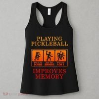 Playing Pickleball Improves Memory Love Pickleball Gift Women's Tank Top thumb 3