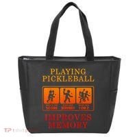 Playing Pickleball Improves Memory Love Pickleball Gift Tote Bag thumb 0