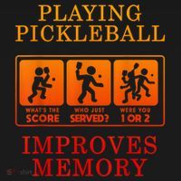 Playing Pickleball Improves Memory Love Pickleball Gift Tote Bag thumb 4