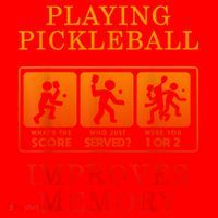 Playing Pickleball Improves Memory Love Pickleball Gift Santa Hat thumb 1
