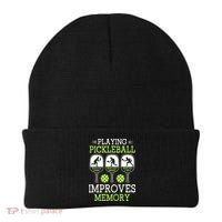 Playing Pickleball Improves Memory Pickleball Funny Beanie thumb 0