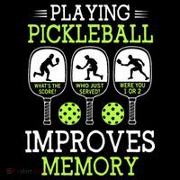 Playing Pickleball Improves Memory Pickleball Funny Coaster thumb 2
