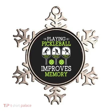 Playing Pickleball Improves Memory Pickleball Funny Ornament