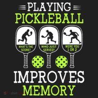 Playing Pickleball Improves Memory Pickleball Funny Hat thumb 2
