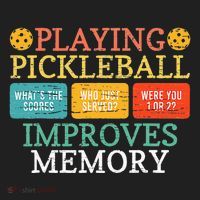 Playing Pickleball Improves Memory retro Pickleball Dinking Women's Sweatshirt thumb 2