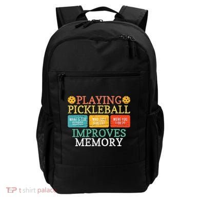 Playing Pickleball Improves Memory retro Pickleball Dinking Backpack