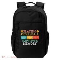 Playing Pickleball Improves Memory retro Pickleball Dinking Backpack thumb 0