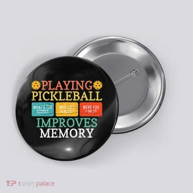 Playing Pickleball Improves Memory retro Pickleball Dinking Button