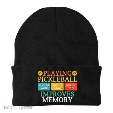 Playing Pickleball Improves Memory retro Pickleball Dinking Beanie