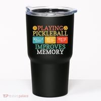 Playing Pickleball Improves Memory retro Pickleball Dinking Tumbler thumb 0