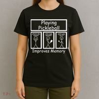 Playing Pickleball Improves Memory Funny Pickleball T-Shirt thumb 4
