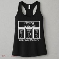 Playing Pickleball Improves Memory Funny Pickleball Women's Tank Top thumb 3