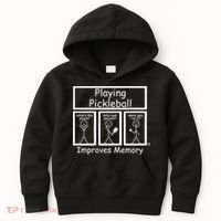 Playing Pickleball Improves Memory Funny Pickleball Kids Hoodie thumb 0