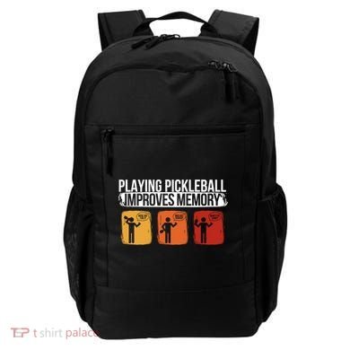 Playing Pickleball Improves Memory Pickleball Player Cute Gift Backpack