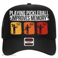 Playing Pickleball Improves Memory Pickleball Player Cute Gift Hat thumb 0
