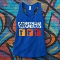 Playing Pickleball Improves Memory Pickleball Player Cute Gift Women's Tank Top thumb 3