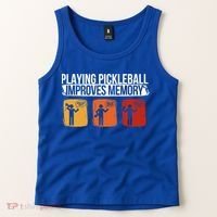 Playing Pickleball Improves Memory Pickleball Player Cute Gift Tank Top thumb 2