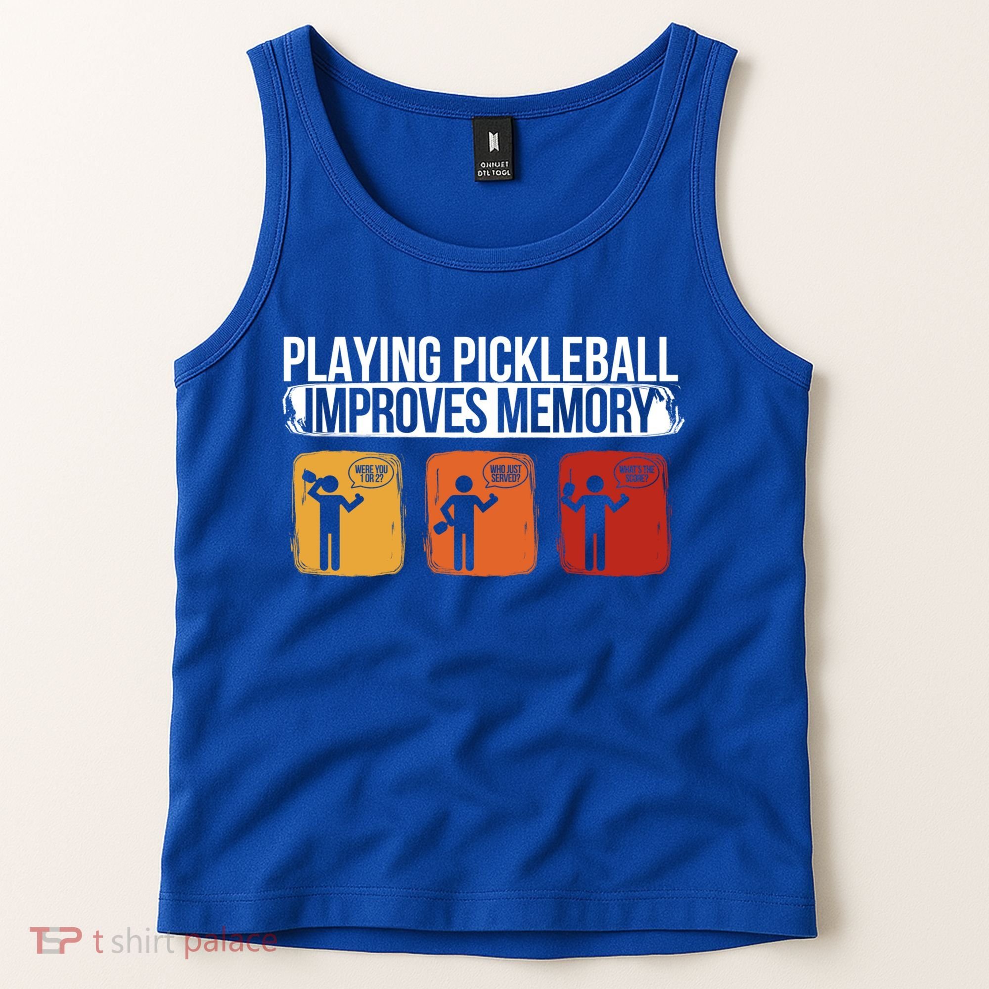 Playing Pickleball Improves Memory Pickleball Player Cute Gift Tank Top
