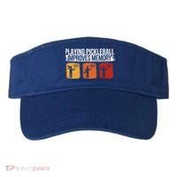 Playing Pickleball Improves Memory Pickleball Player Cute Gift Visor thumb 0