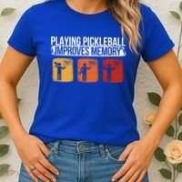 Playing Pickleball Improves Memory Pickleball Player Cute Gift Women's T-Shirt thumb 2