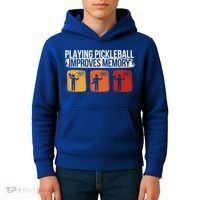 Playing Pickleball Improves Memory Pickleball Player Cute Gift Kids Hoodie thumb 4