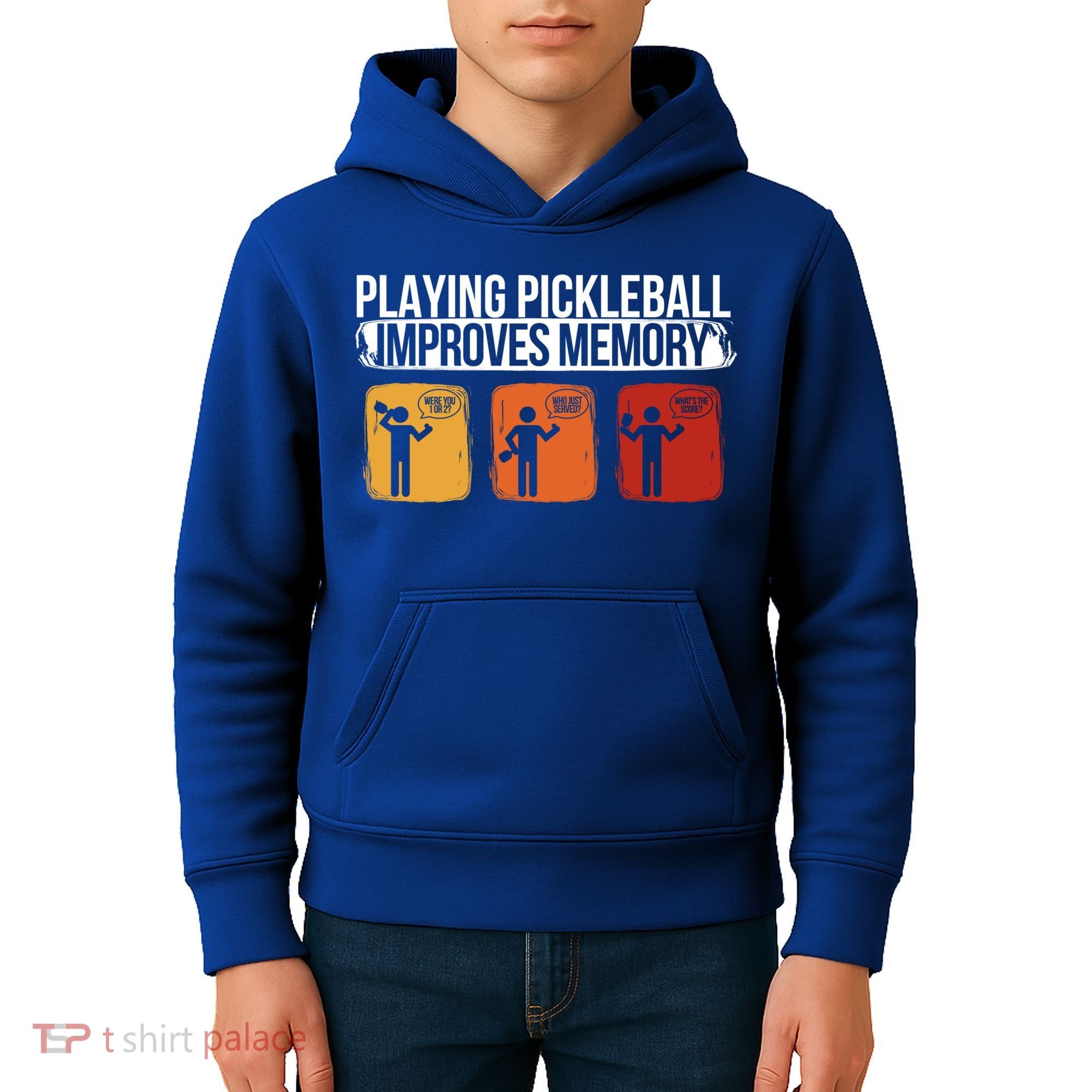 Playing Pickleball Improves Memory Pickleball Player Cute Gift Kids Hoodie