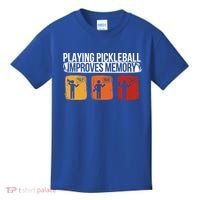 Playing Pickleball Improves Memory Pickleball Player Cute Gift Kids T-Shirt thumb 0