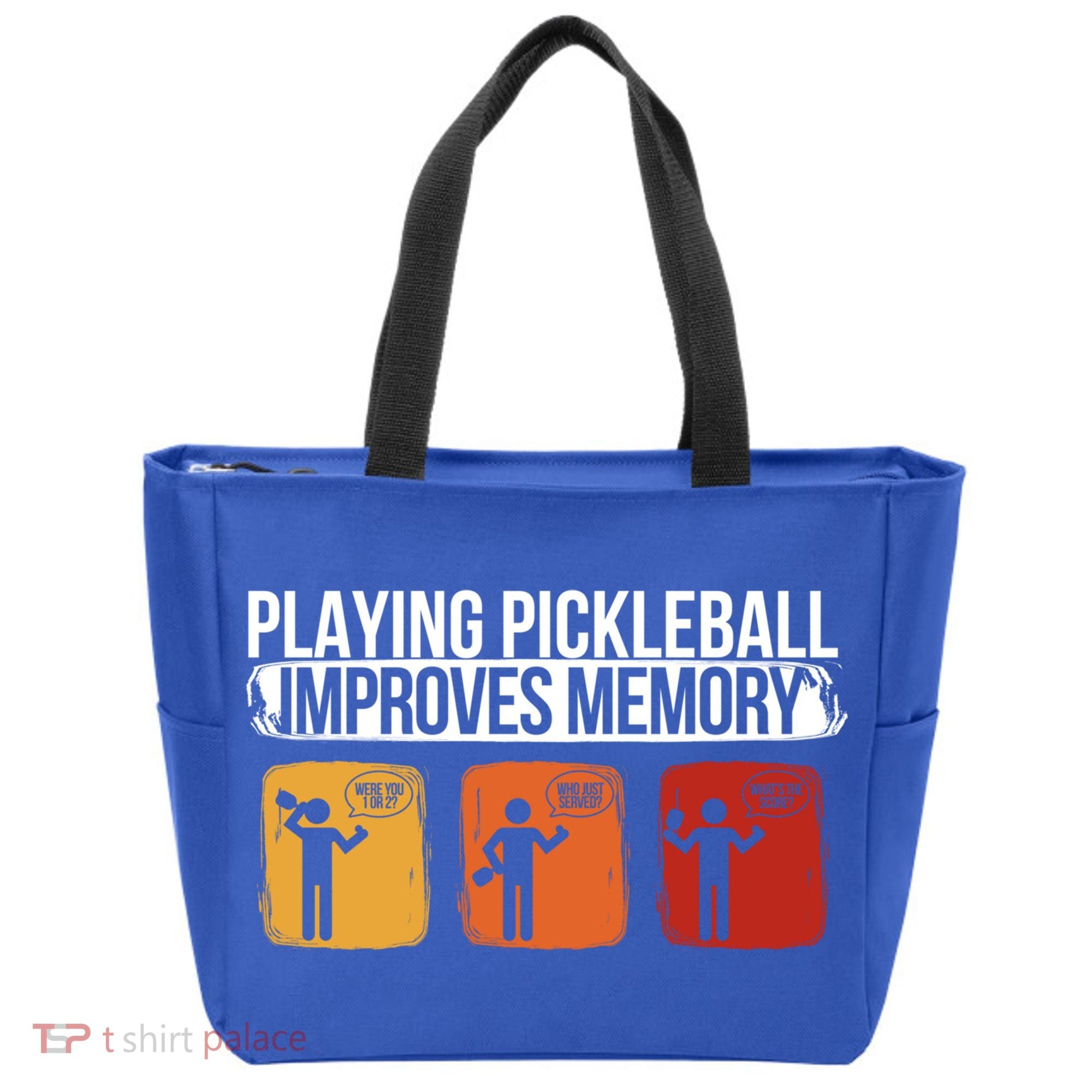 Playing Pickleball Improves Memory Pickleball Player Cute Gift Tote Bag
