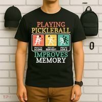 Playing Pickleball Improves Memory Pickleball T-Shirt thumb 6