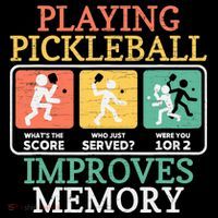 Playing Pickleball Improves Memory Pickleball Mousepad thumb 1