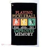 Playing Pickleball Improves Memory Pickleball Golf Towel thumb 0