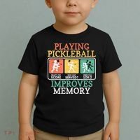 Playing Pickleball Improves Memory Pickleball Toddler T-Shirt thumb 2
