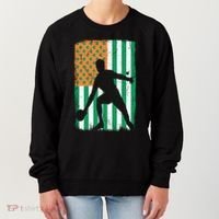 Ping Pong Irish American Flag St Patrick's Day Table Tennis Funny Gift Women's Sweatshirt thumb 0