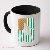 Ping Pong Irish American Flag St Patrick's Day Table Tennis Funny Gift Coffee Mug thumb 0
