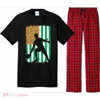 Ping Pong Irish American Flag St Patrick's Day Table Tennis Funny Gift Pajama Set thumb 0