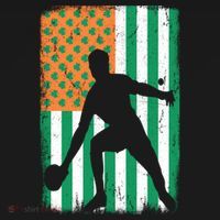Ping Pong Irish American Flag St Patrick's Day Table Tennis Funny Gift Pajama Set thumb 2
