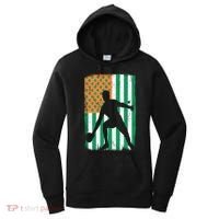 Ping Pong Irish American Flag St Patrick's Day Table Tennis Funny Gift Women's Hoodie thumb 0