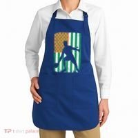 Ping Pong Irish American Flag St Patrick's Day Table Tennis Funny Gift Apron thumb 2