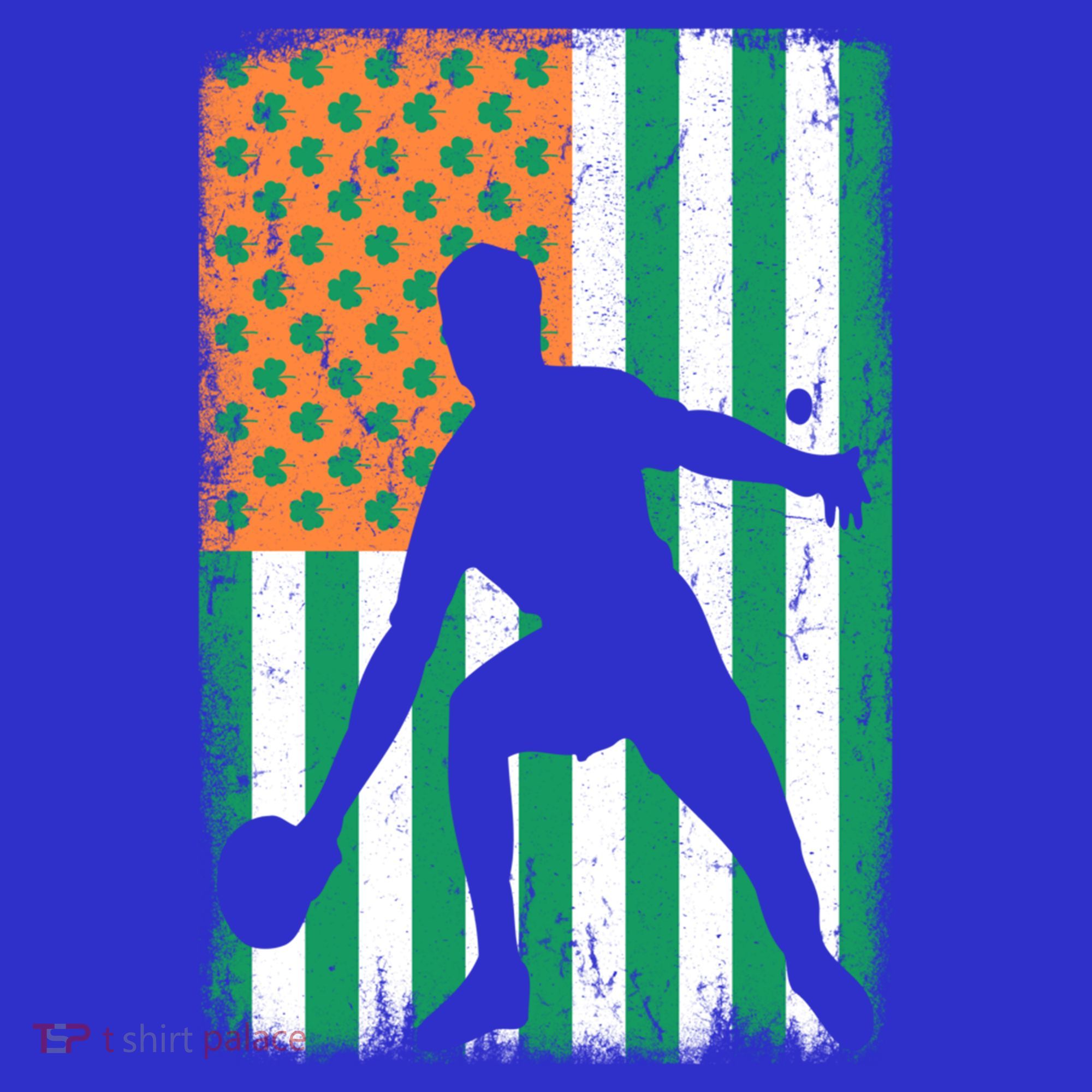 Ping Pong Irish American Flag St Patrick's Day Table Tennis Funny Gift Sweatshirt