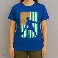 Ping Pong Irish American Flag St Patrick's Day Table Tennis Funny Gift T-Shirt thumb 4