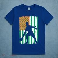 Ping Pong Irish American Flag St Patrick's Day Table Tennis Funny Gift T-Shirt thumb 5