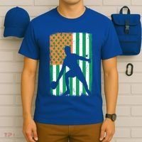Ping Pong Irish American Flag St Patrick's Day Table Tennis Funny Gift T-Shirt thumb 6