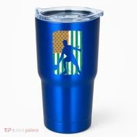 Ping Pong Irish American Flag St Patrick's Day Table Tennis Funny Gift Tumbler thumb 0